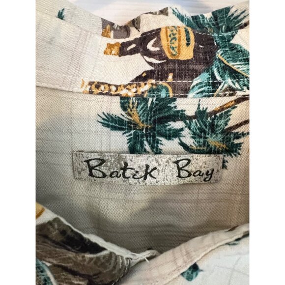 Batik Bay Hawaiian Tropical Themed Button Down Short Sleeve Shirt Size XXL - Picture 5 of 9